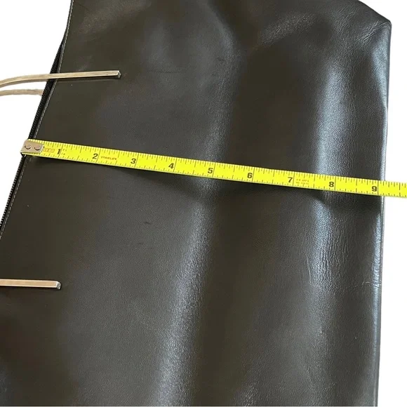 Nebuloni by Flavio Zanasca Made in Italy Genuine Leather Black Tote Bag - Picture 13 of 13